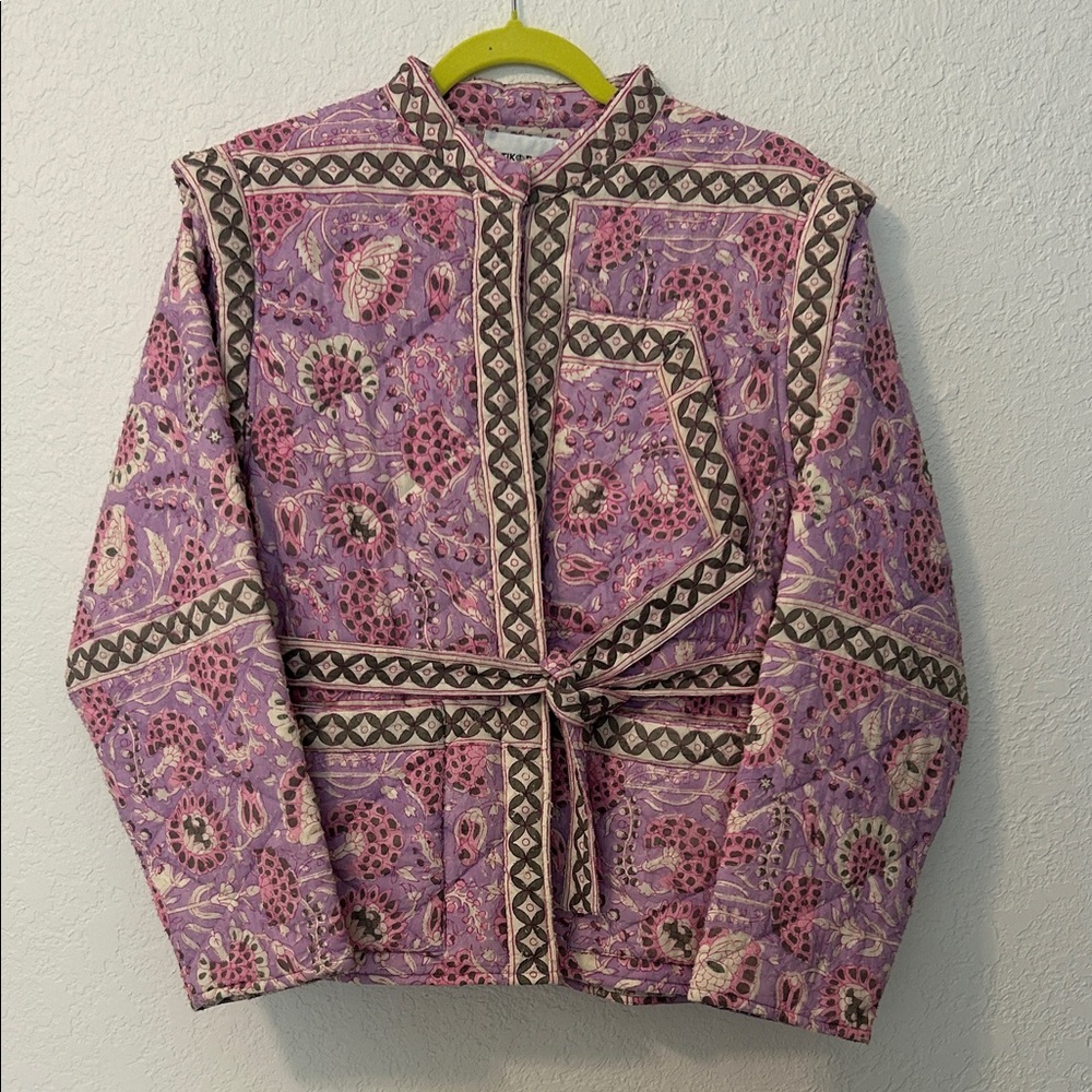 Antik Batik Quilted Utility Jacket Medium